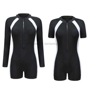 Style coréen femmes combinaison lycra nylon une pièce à manches longues maillot de bain filles natation plongée surf SCUBA Snorkeling costumes maillots de bain vêtements ensemble