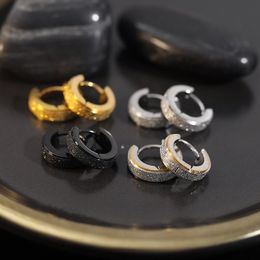 Coréen titane acier mode hip hop bijoux bijoux populaires boucles d'oreilles pour hommes dépolis nouveaux boucles d'oreilles personnalisées pour femmes