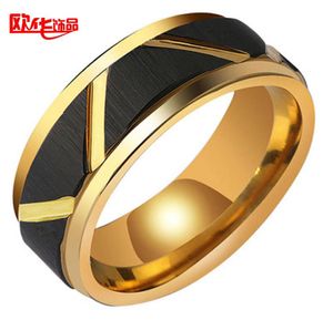 Korean Tungsten Gold Ring voor MEN012345678910112277475
