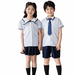 Koreaanse Versi Japans Meisje JK Rok Strik Shirt Jongen Casual Pak Schooluniform K4hQ #