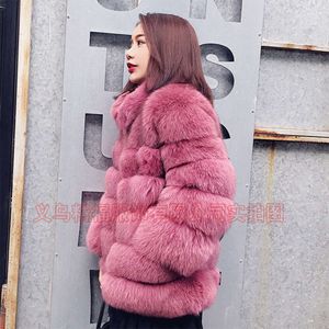 Version coréenne Fox pour les femmes nouveau Haining Patchwork chaud, décontracté, à la mode et jeune veste de fourrure 718854