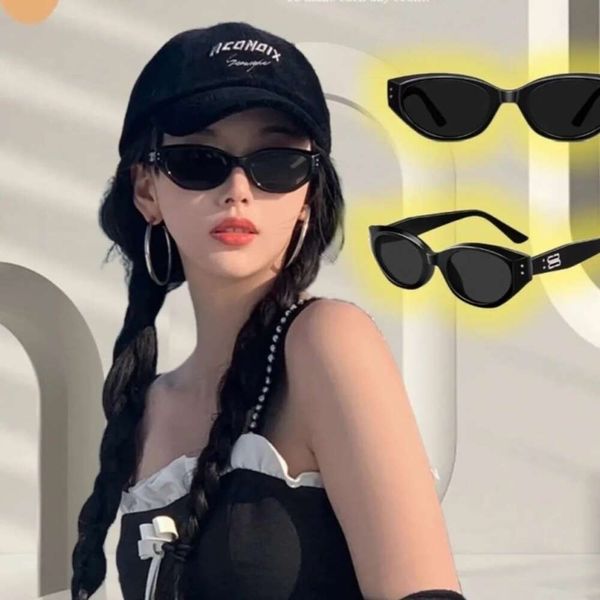 Versión coreana de las nuevas gafas de sol GM Cat Eye, exhibición de la cara femenina, foto callejera, protección solar, rayos UV, conducción, gafas de sol masculinas