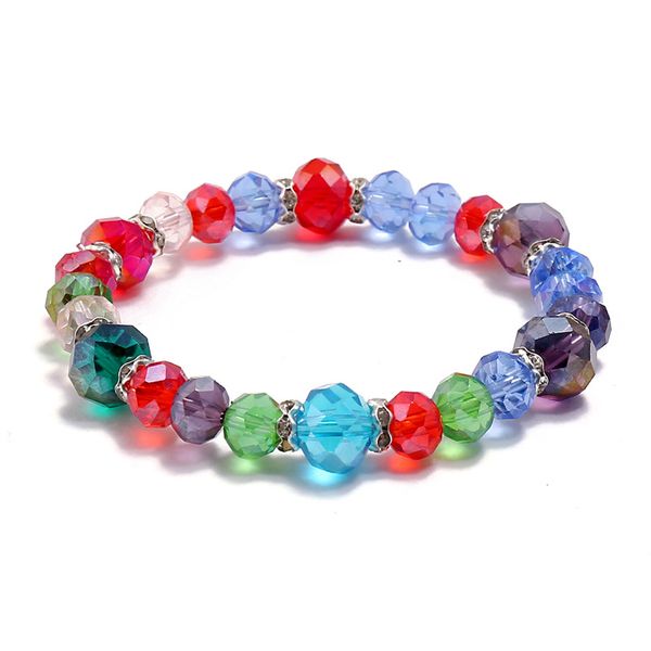 Versión coreana de la pulsera de cristal con cuentas, pulsera de temperamento simple, joyería de niña salvaje, tienda en línea, regalo pequeño, joyería al por mayor