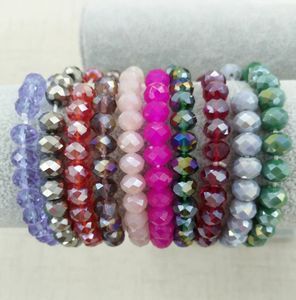 Koreaanse versie van sieraden handgemaakte kralen armband enkele cirkel kunstmatige kristallen evenement cadeau