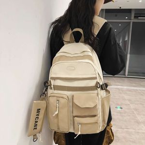 Version coréenne Trentie à haute capacité INS High Aesthetic College Style Girl Casual Fashion Travel Backpack H524-31