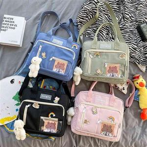 Koreaanse waterdichte nylon kleine rugzak vrouwen mode mini reizen backpacks schooltas voor tennager girls kawaii schoudertassen 21091256n