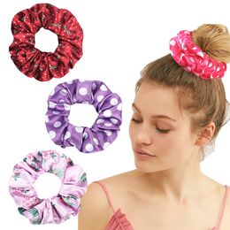 Koreaanse vrouwen heartwear meisjes haar stropdas gestreept dame scrunchies paardenstaart haar vrouwelijke houder touw ananas print haaraccessoires 50pcs