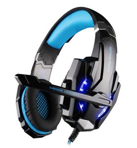 KOTION EACH auriculares inalámbricos Bluetooth diadema para juegos auriculares estéreo con luz de micrófono para PC LOL Game2370565