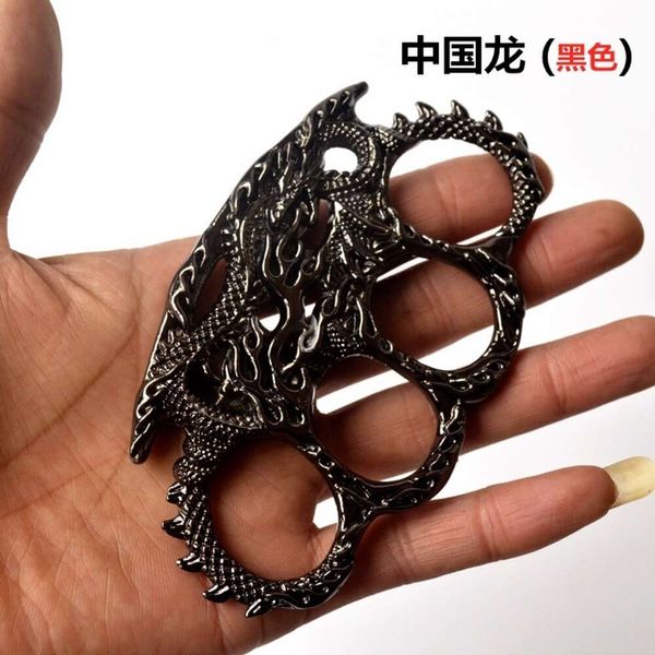 Kowloon Finger Tiger Four Arts Martial Practice Boxing Set Anillo de viaje al aire libre Hebilla de mano Equipo de coche BUDV