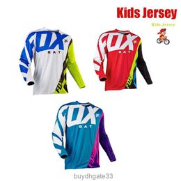 KOY0 Camisetas para hombres Niños Off Road Racing Jersey para descensos Bicicleta Camiseta Motocicleta Motocross Camiseta Bat Fox Mtb Enduro Niños