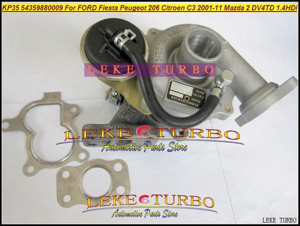 KP35 54359700009 54359880009 Turbo Turbocompresseur Pour FORD Fiesta Pour Peugeo t 206 Pour C itroen C3 01-11 Pour Mazd a 2 DV4TD 1.4L HDi