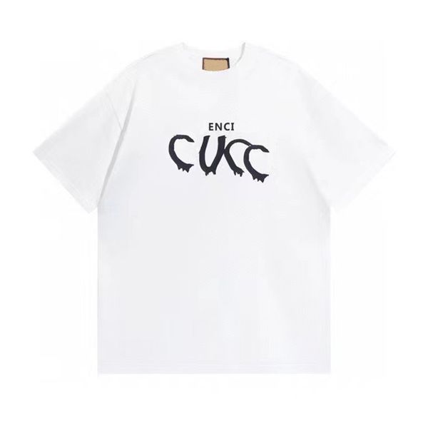 Kpnu T-shirts pour hommes Vêtements de créateurs pour hommes Célèbre t-shirt Lettre imprimée Col rond Manches courtes Noir Blanc Mode Hommes Chemises