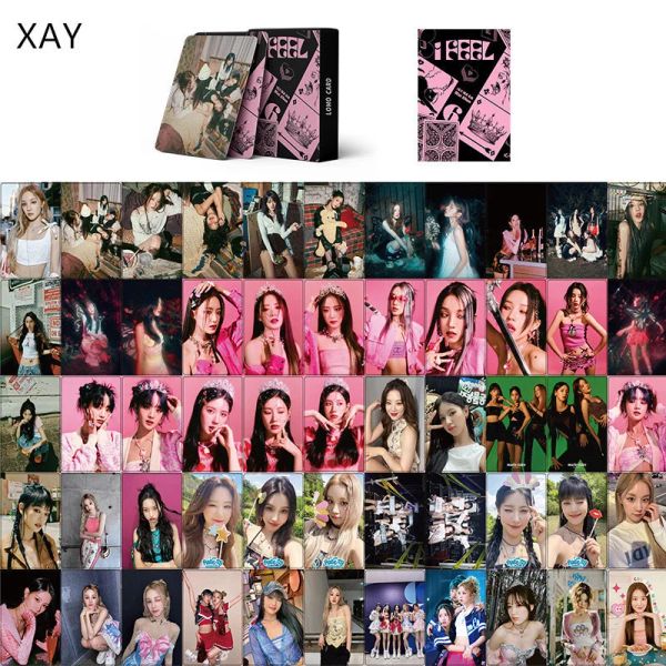 KPOP 55 PCS / Set Gidle Je ressens l'album de carte d'anniversaire de concert Lomo (G) I-wdle Girls Burn Carte Photo Song Yuqi Postcard Fan Gift