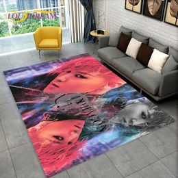 Kpop bigbang pop g-dragon chanteur de chanteur, tapis de tapis pour la maison de chambre à coucher canapé décor de cuisine paillasson, tapis de plancher sans glissement