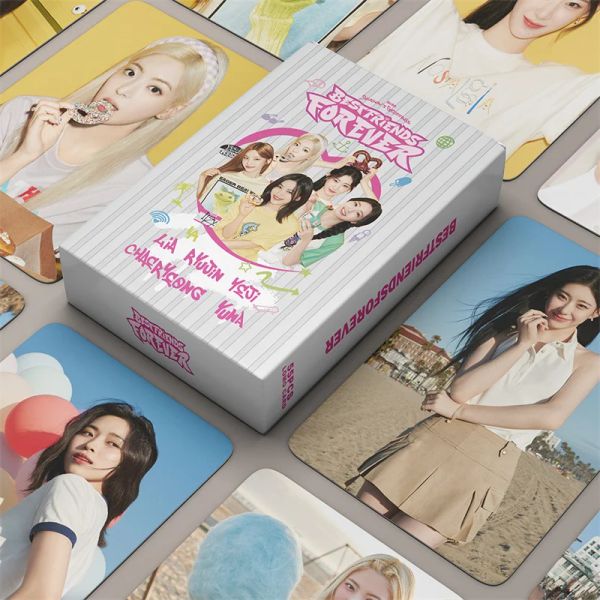 KPOP ITZY 55PCS / SET MAP CARD Album 2024 Best Friends Forever Lomo Card Yeji Lia Ryujin Chaeryeong Yuna Postcard Photo Carte