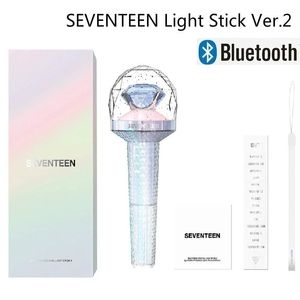 Kpop Official Light Stick Seventeen Lightstick Ver 2. Met Bluetooth -concert LED Glow Lampen Hiphop Licht speelgoed gloeiende tijd 240515