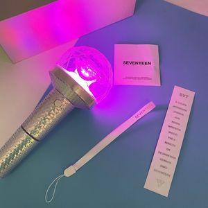 Kpop Official Light Stick Seventeen Lightstick Ver 2. Met Bluetooth -concert LED Glow Lampen Hiphop Licht speelgoed gloeiende tijd op