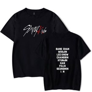 KPOP Verdwaalde Kinderen T-shirt StrayKids MINHO JISUNG WOOJIN CHANGBIN FELIX Koreaanse Streetwear Hip Hop Korte Mouw Katoenen T-Shirt Vrouwen