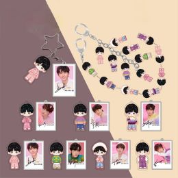 Kpop TNT Acryl Keychain -nummer Yaxuan Ding Chengxin -ster Pendant Keyring Tieners in tijden Hangende snaartas Ornament