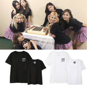 T-shirt femme Kpop TWICE 2021 WORLD TOUR TWICELIGHTS Chemises Hip Hop Streetwear T-shirt ample T-shirt à manches courtes Tops DX1295