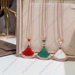 KQVP hanger kettingen fanvorm diva lange diamanten ketting dames klassieke ontwerper voor vrouwen sieraden superkwaliteit