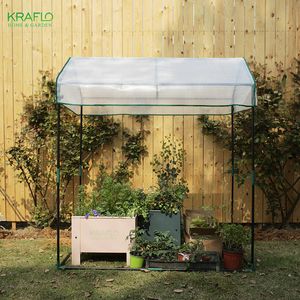 Kraflo hogar pequeño invernadero flor anticongelante cobertizo cálido invierno balcón patio jardín dosel