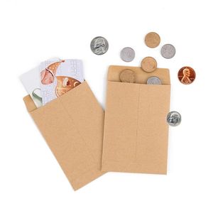 Bolsa de papel Kraft, sobres para efectivo, sobres grandes para dinero, para efectivo, boletos, joyería, artículos pequeños