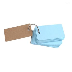 Anneau de reliure en papier Kraft facile à retourner cartes Flash étude bloc-notes bricolage papeterie