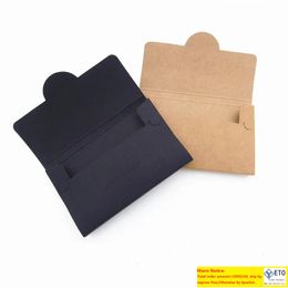 Kraft Paper Black Membership Card Packaging Box Business Card Box Card Cover Open Letter