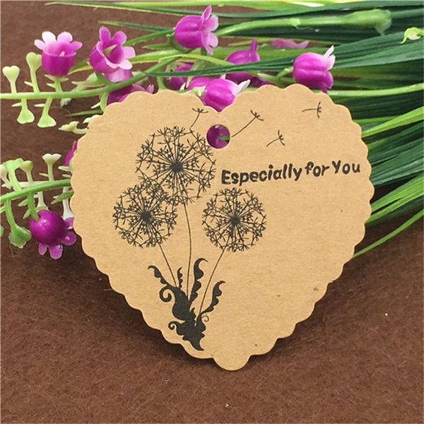 Étiquettes de carte en papier kraft étiquettes de coeur en particulier pour vous adore le mariage faveur cadeau tag hangs à la main pour la journée de Thanksgiving