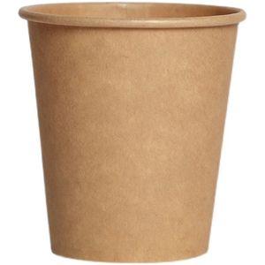 Kraft Paper dubbele wandbeker voor hete koffie met plastic deksel voor hete drinkfeestjespullen aanpassing afdrukken