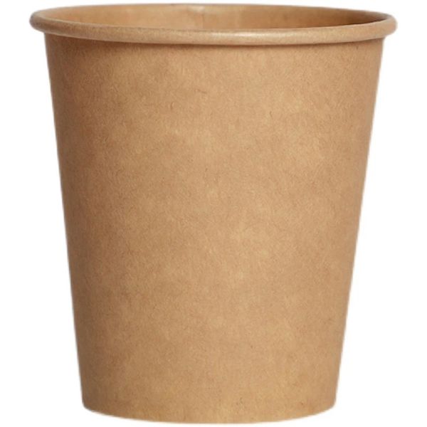 Tasse à double mur en papier kraft pour café chaud avec couvercle en plastique pour les fournitures de fête à chaud