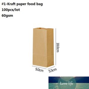 Bolsa de comida de papel Kraft, bolsa para llevar a prueba de grasa, hamburguesa desechable, para pan, fila de pollo