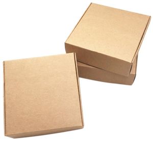 Boîtes-cadeaux en papier kraft Belle boîte d'emballage de boîte kraft Petite taille 100Pcs2387