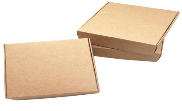 Cajas de regalo de papel Kraft, bonita caja de embalaje de caja Kraft, tamaño pequeño, 100 Uds. 9447148