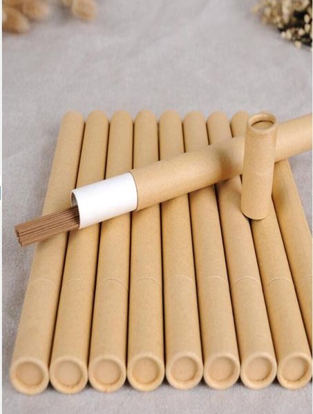 Barreau d'encens en encens en papier kraft Small Boîte de rangement pour 10g 20g Joss Stick Prothing Paper Paper Perfume Tube9755750