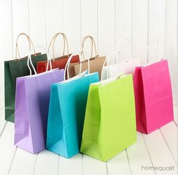 Kraftpapier Detailhandel Winkelen Merchandise Party Gift Bags 8 "X4" X11 "met touwgrepen