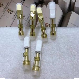 KRT nouvel emballage 0,8 ml tube de verre bobine en céramique vide 510 huile épaisse Krt accessoires pour fumer DHL gratuit