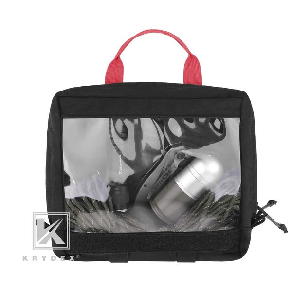 Krydex SL Clear Top Inser para D3 bolsa de primeros auxilios Camping viaje estuche de almacenamiento Bagr Kit de supervivencia al aire libre vacío 240223