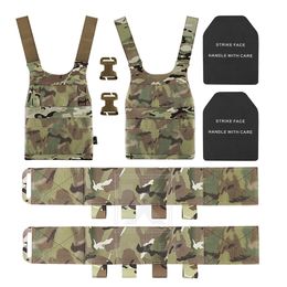 Krydex Tactical Low Vis Slick Plate Carrier Airsoft Wargame Lichtgewicht ADAPT SYSTEEM SLICKSTER VEST MET 2PCS DUMMEN PLATEN