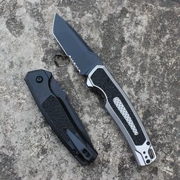 KS 7105 Lancering 16 Auto vouwpocket Pocket Knife Tanto Combo Bserrated Blade Aluminium handgrepen Outdoor Tactical Automatic Knife Outdoor EDC Tools