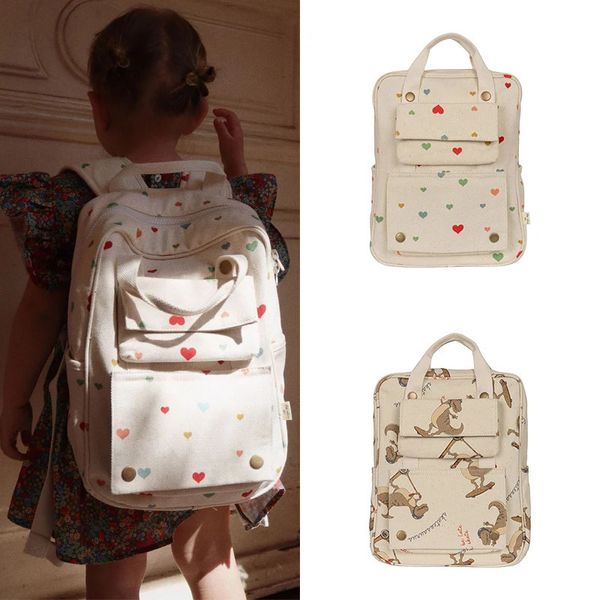 Mochila para bebé KS, mochila escolar primaria, bolsas para niños, marca que viaja, mamá, cereza, limón, niños, niñas, 240131