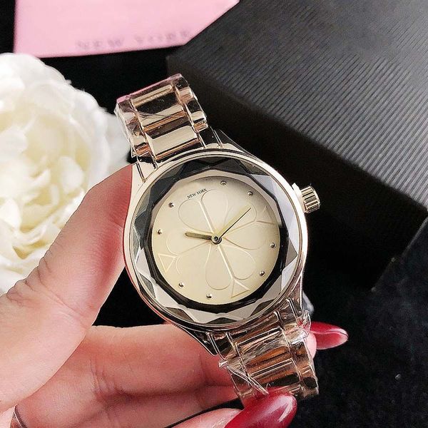 Ks Hot marque montres femmes fille en forme de coeur Style métal acier bande Quartz montre-bracelet en gros cadeau livraison gratuite women watch designer