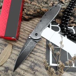 KS Stonewashed 1660 Prode Pocket Pocket Knife Speedsafe Assisted EDC Hunting Camping Outdoor Vouwmes - 8C13Mov Blade 420 Stalen handgreep