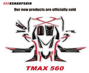 Ksharpskin Motorcycle 3D -gel kuien Sticker Protector Number Plaat Moto Decal Kit voor Yamaha Tmax560 Tmax 5601431544