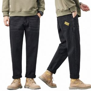 kstun zwarte jeans voor mannen baggy broek losse fit harembroek streetwear fi zakken patchwork grote broek man oversized 42 z2fi #