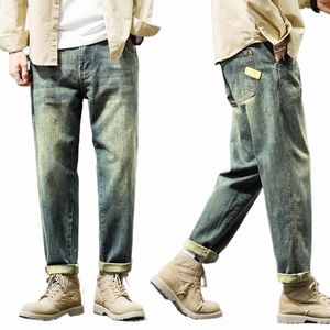 Kstun Jeans pour hommes Baggy Pantalon Loose Fit Harem Pantalon Vintage Vêtements Hommes Fi Poches Patchwork Grand Pantalon Surdimensionné 42 68ti #