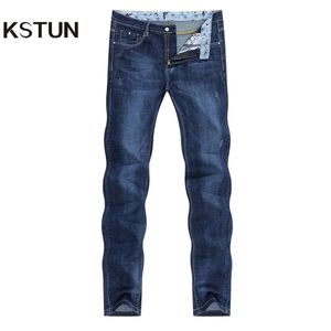 KSTUN Jeans de verano para hombres Stretch Light Blue Denim Pantalones Slim Straight Regular Fit Casual Ropa de hombre Venta al por mayor Envío de la gota T200614