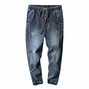 Kstun Jeans d'hiver hommes Jeans chauds polaire épaissir sarouel coupe ample Streetwear Stretch bleu Denim pantalon pantalon surdimensionné 42 N1Uv #