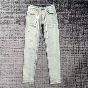 Ksubi Designer Designer Pantal Pantalones Pantalones Ripped Straight Right Denim Déchirures lavées Old851